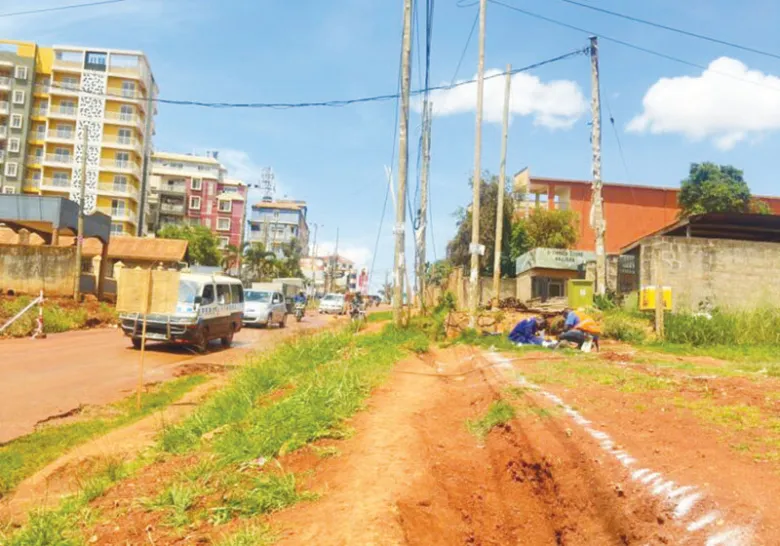Najjera road under construction